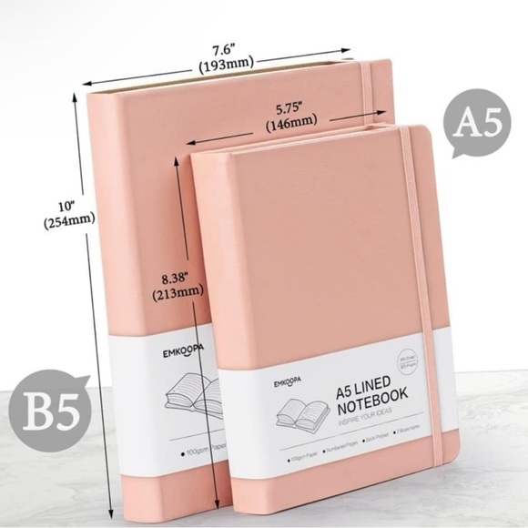 NWT pink B5 lined Notebook - Picture 2 of 5